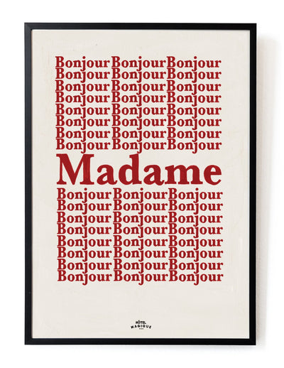 my-uncles-house-hotel-magique-bonjour-madame-art-print