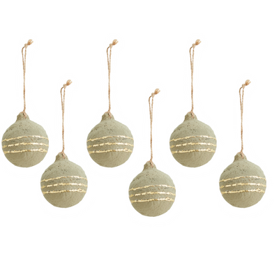 CHRISTMAS-BAUBLES-RUSTIC-PAPER-RECYCLED-SAGE-MADAM-STOLTZ-sage-sustainable