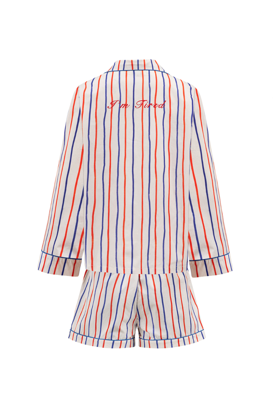 Anna + Nina 'I Am Tired 'Stripe Pyjama set – My Uncle's House
