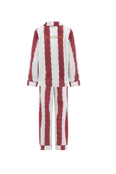 Red and white striped pajama merry hangover anna nina