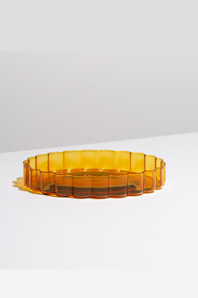 FAZEEK_AMBER_WAVE_SCALLOP_SMALL_PLATE_GLASS_MY_UNCLES_HOUSE