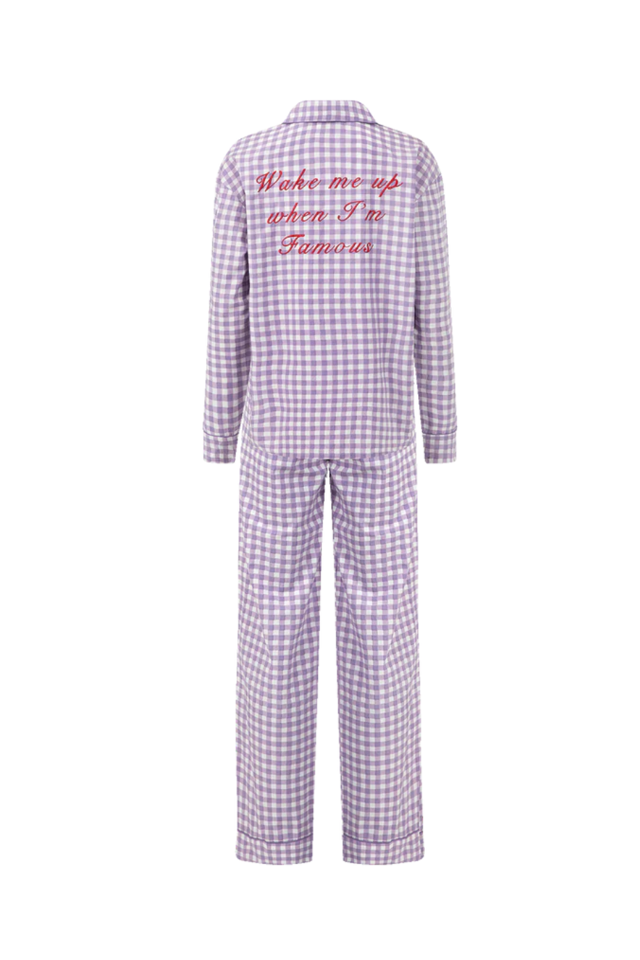 Anna Nina Chill Pill Lilac Gingham Pyjamas My Uncle s House