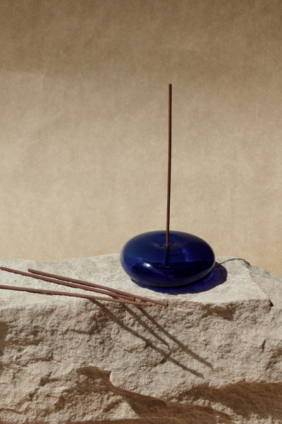 gentle_habits_glass_bububble_incense_holder_electric_blue_my_uncles_house