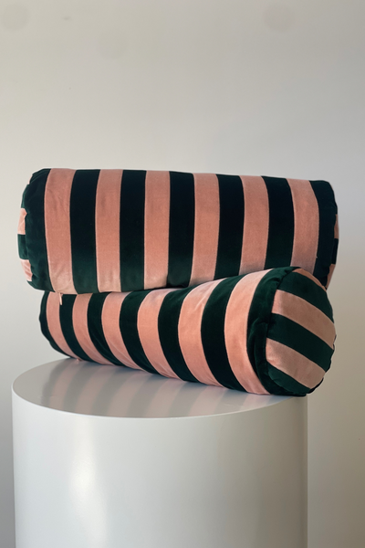 my_uncles_house_christina_lundsteen_bolster_pink_green_emerald_stripe