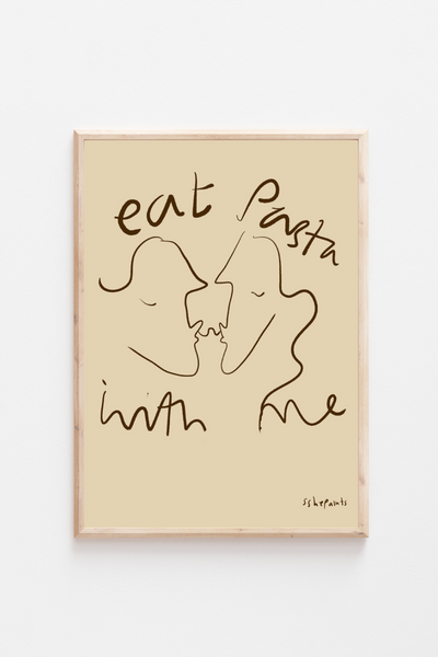   sshepaints_eat_pasta_with_me_print_my_uncles_house_wall_art