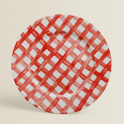the-platera-gingham-plate-red